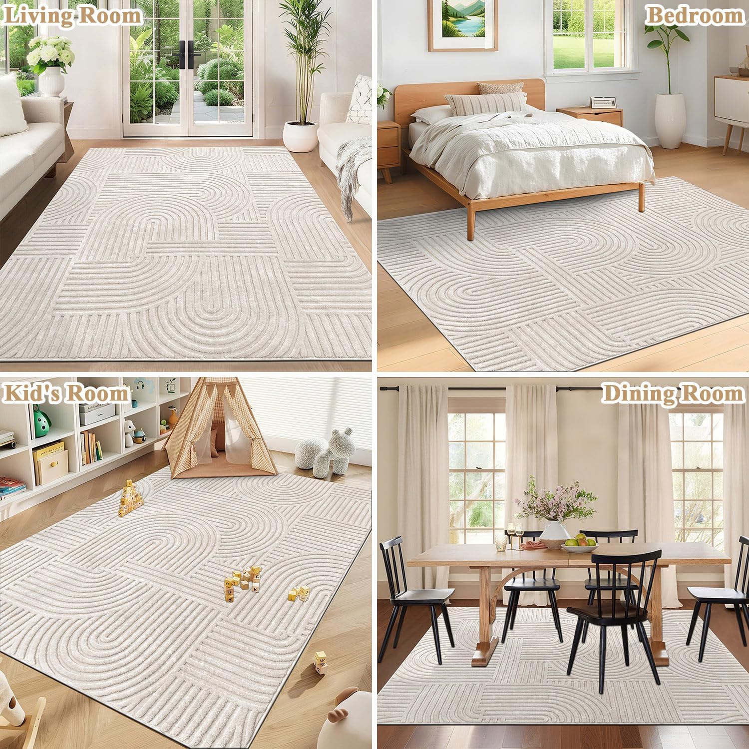 Thumbnail 6 de SHACOS Tapis Salon Moderne 200x290 cm 🏡