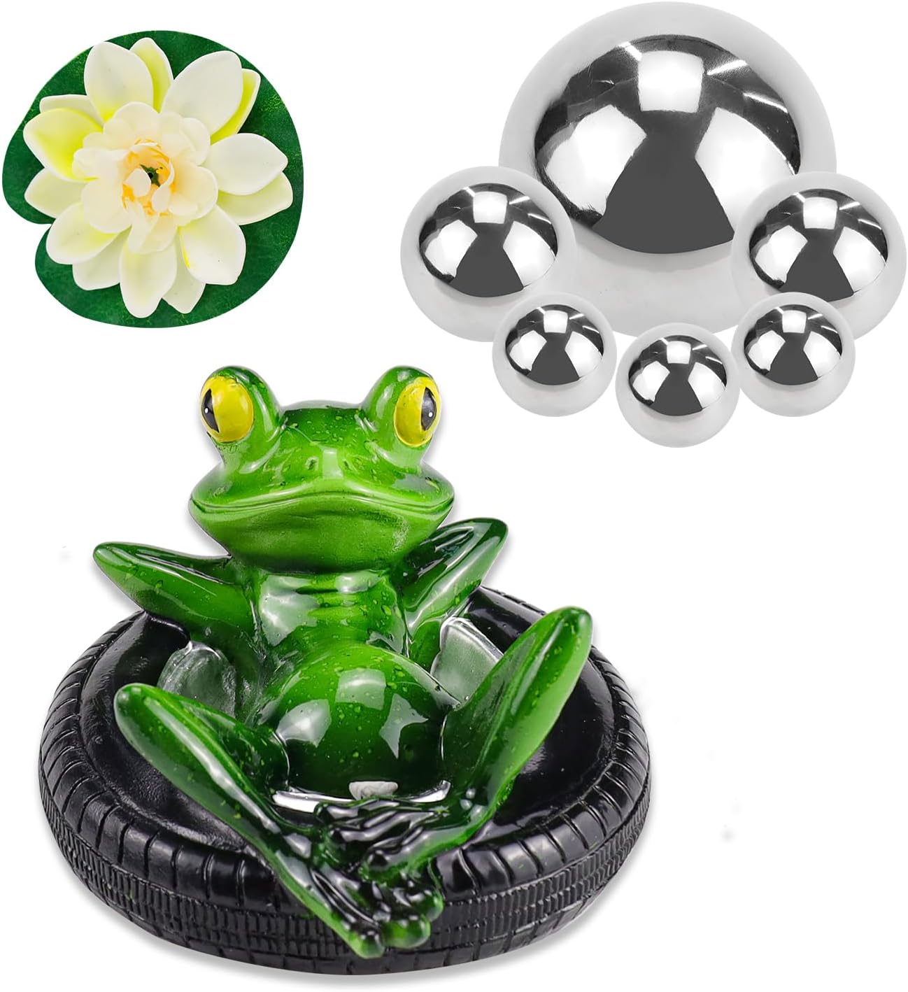 Detalle de Fosoloni Miniteich Deko Set mit 8 Teilen