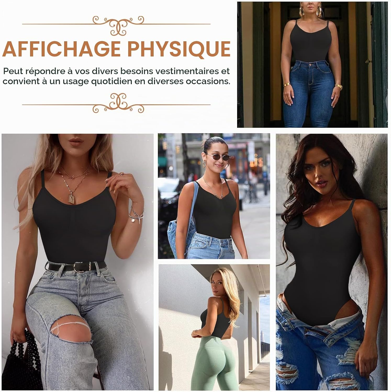 Detalle 2 de Xnova corrigerende bodysuit voor dames met verstelbare bandjes en kruis sluiting