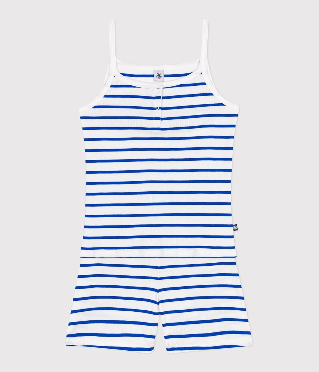 Thumbnail 4 de Petit Bateau Pyjacourt Femme : pyjama short à bretelles en coton