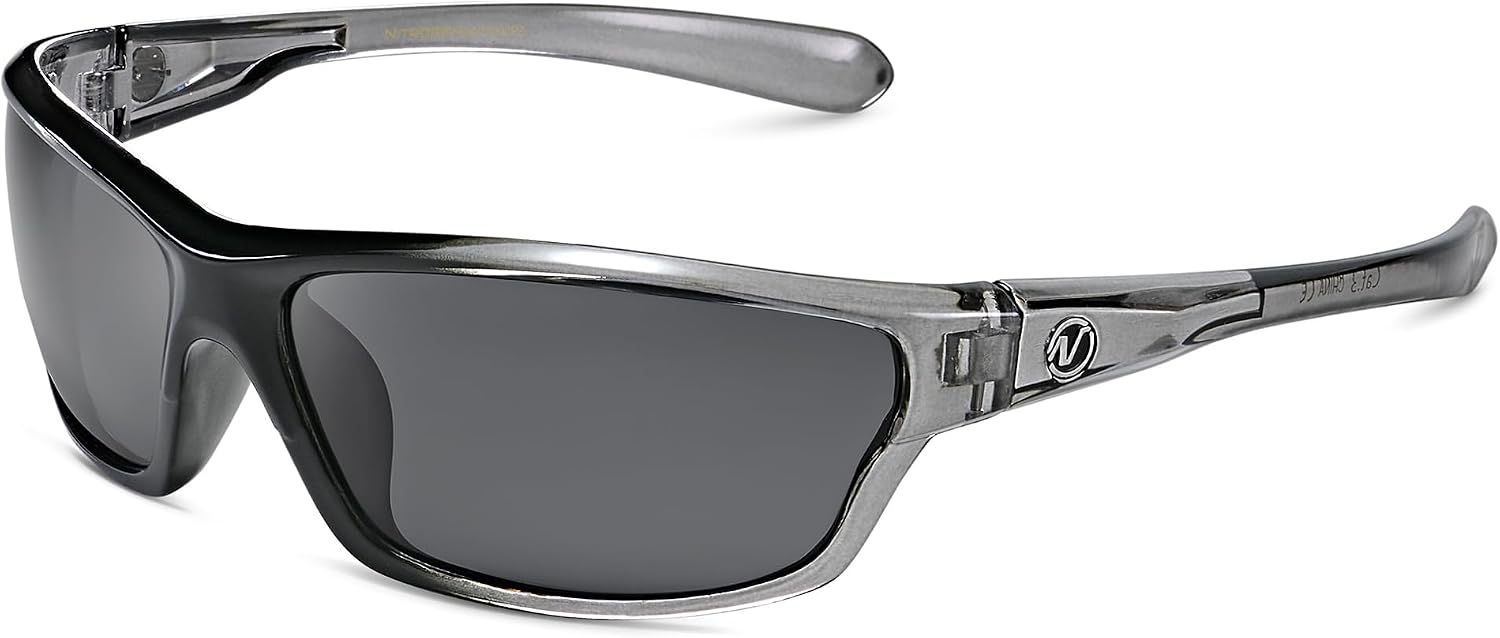 Detalle de Nitrogen Polarized Wrap Around Sport Sunglasses – UV400, Polycarbonate, All‑Day Comfort
