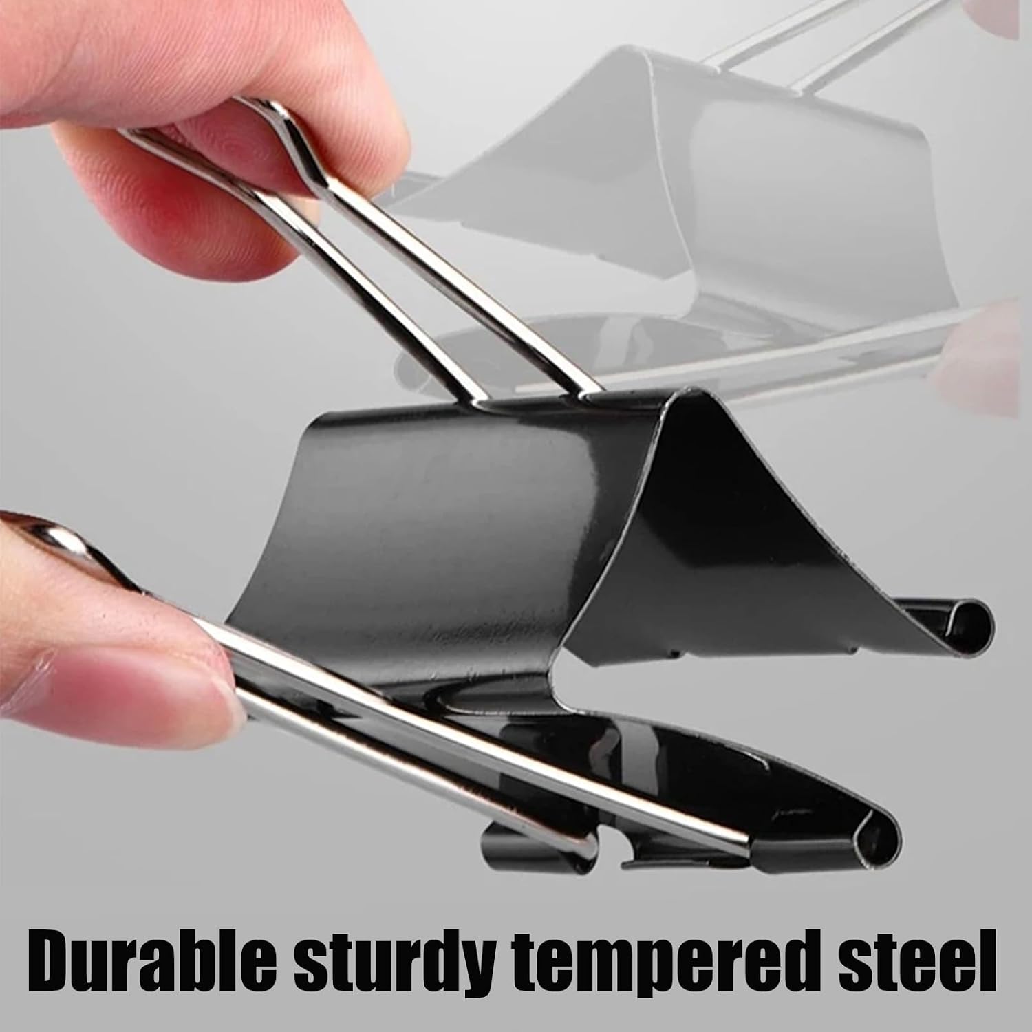 Detalle de 36pcs Bulldog Clips 32mm Paper Clip Binder Clips (Black, 32mm)