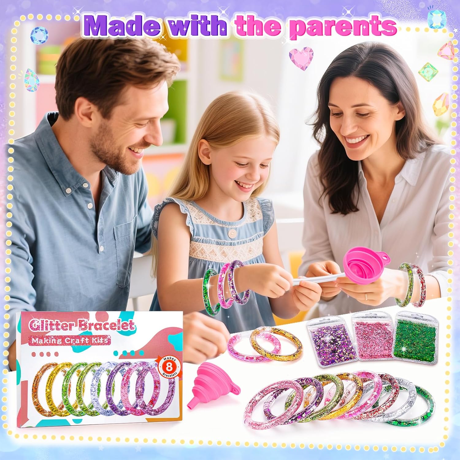 Detalle 1 de MuMua Kids Bracelet Making Kit 8 colours