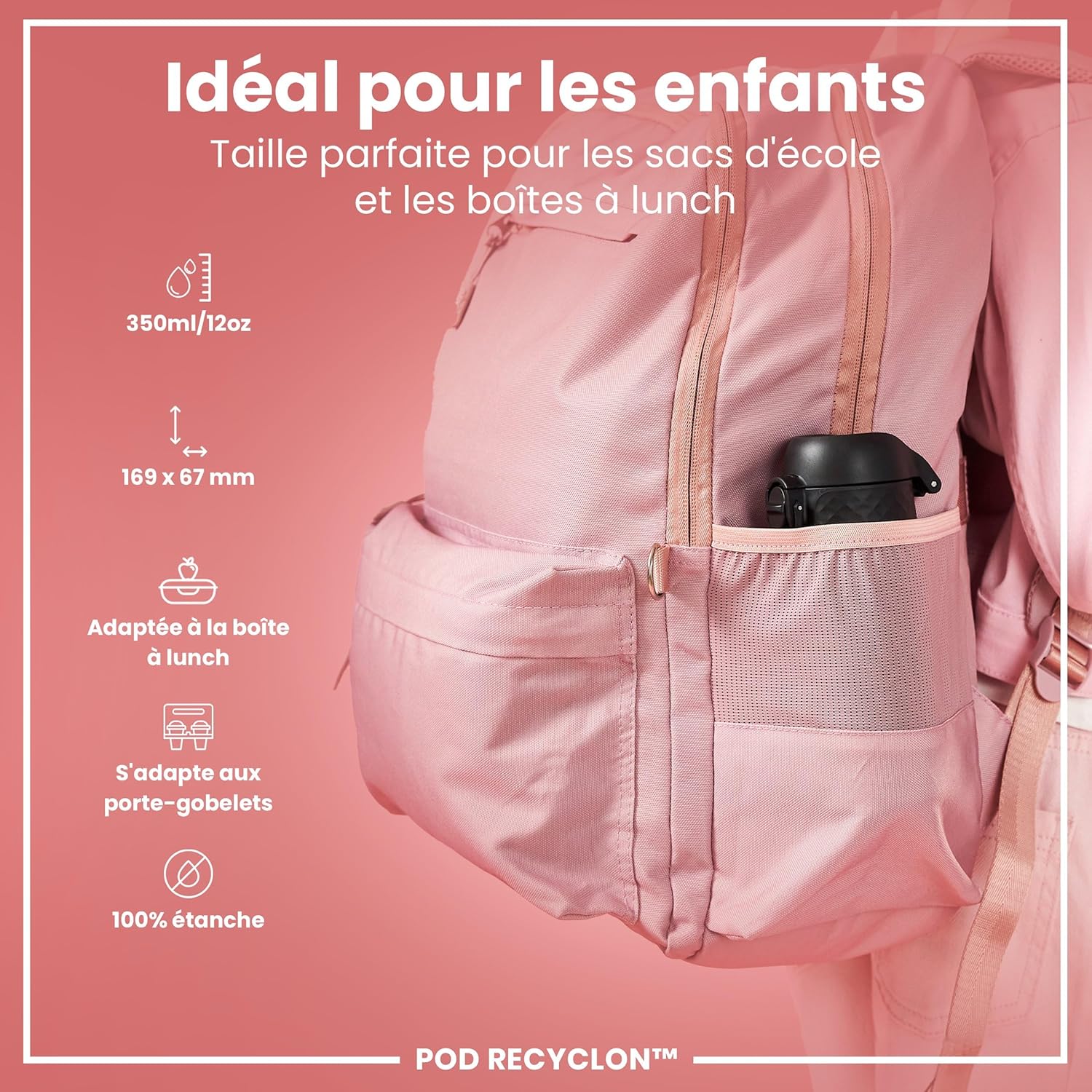 Thumbnail 1 de Ion8 Gourde Enfant 350ml – Anti-fuite, facile à ouvrir et Carbone neutre