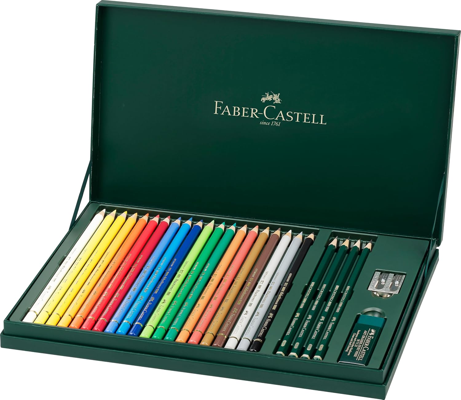 Detalle 2 de Faber-Castell Polychromos 36er Metall-Set im Metallkassette – Künstlerfarbstifte mit 3,8 mm Mine