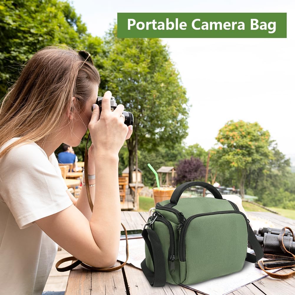 Thumbnail 6 de Ainiv DSLR Camera Bag: Waterproof, Anti-Shock Case for 1 Camera + 2 Lenses