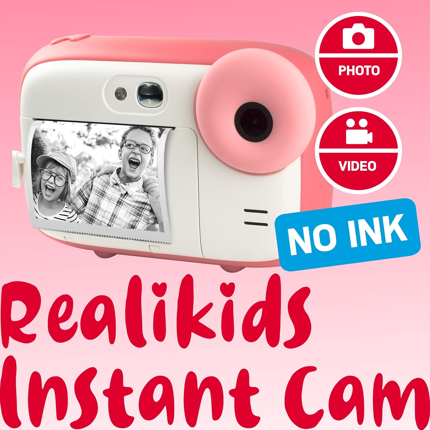 Thumbnail 1 de AgfaPhoto Realikids Instant Cam Pink – Sofortbildkamera für Kinder mit LCD