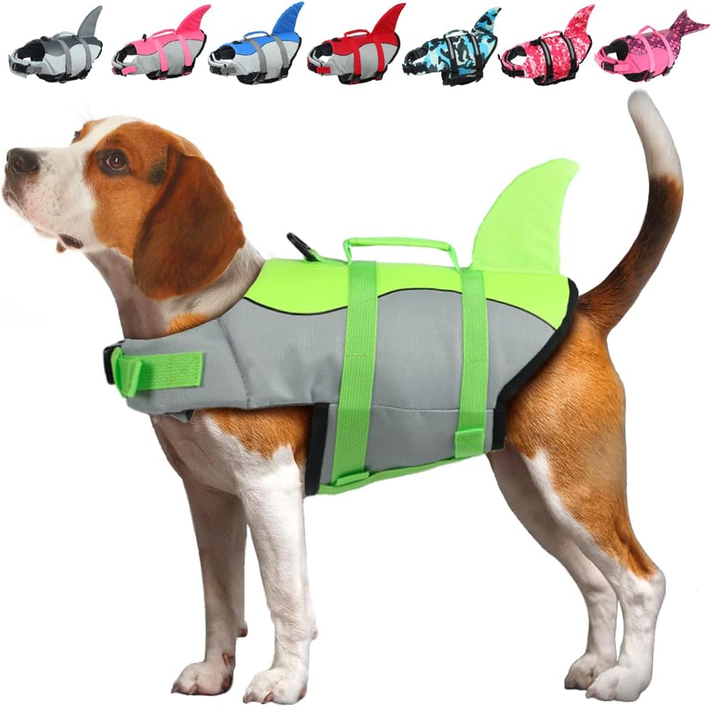 Thumbnail 6 de EMUST Dog Life Jacket (M, Orange) – High Buoyancy with Easy-Grab Rescue Handle
