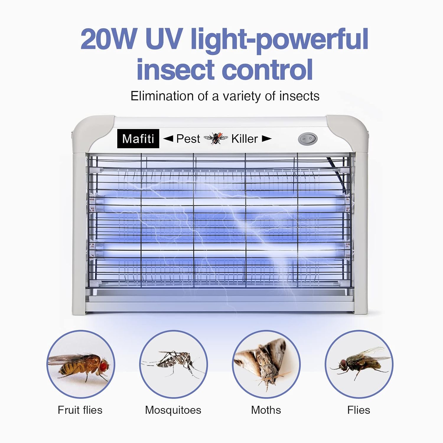 Thumbnail 1 de Mafiti Fly Killer 20W Electric Indoor Mosquito & Fly Zapper