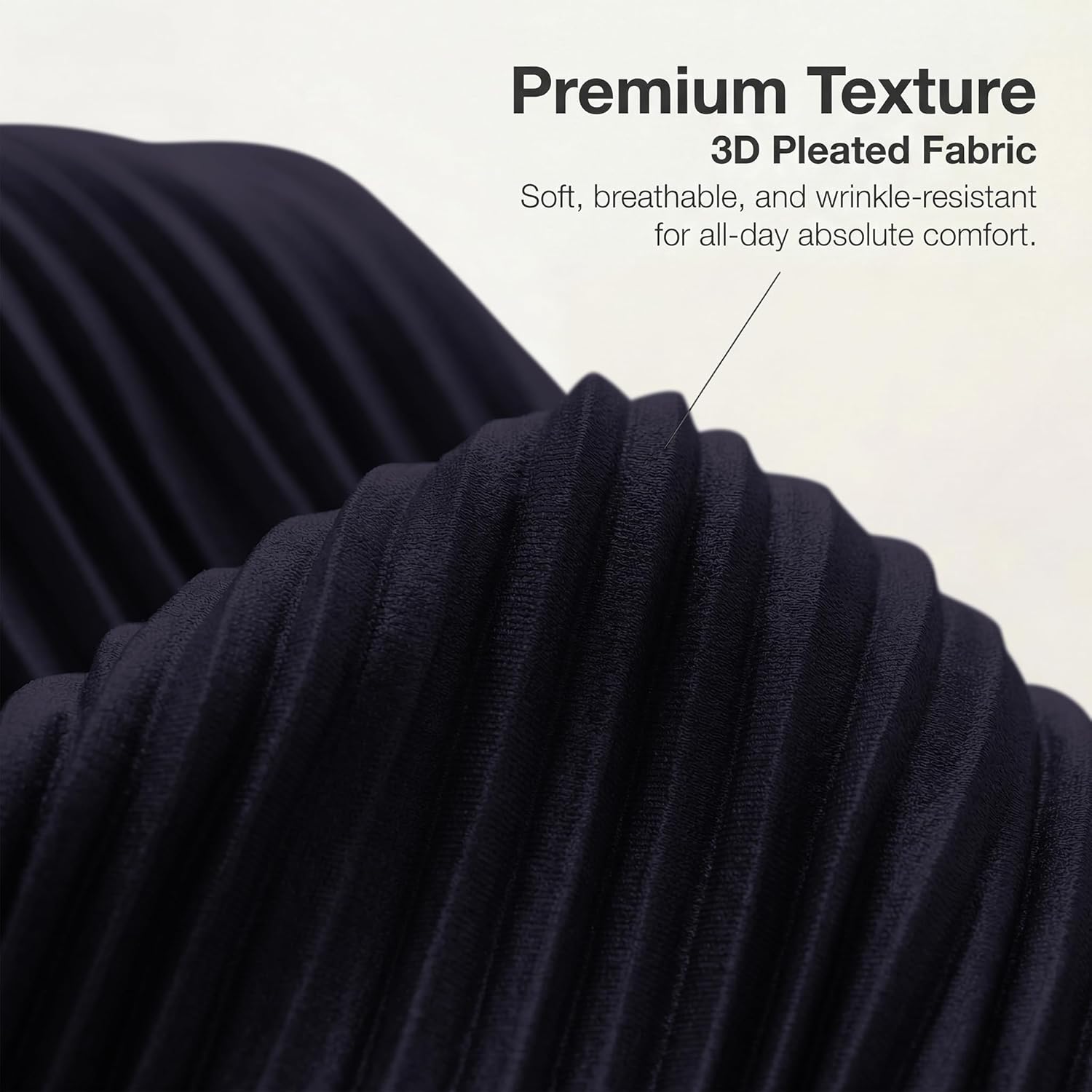 Thumbnail 3 de Kaimimei Casual 2-Piece Outfit for Women: Linen Long Sleeve Button-Down Shirt + Flare Pleated Wide-Leg Pants