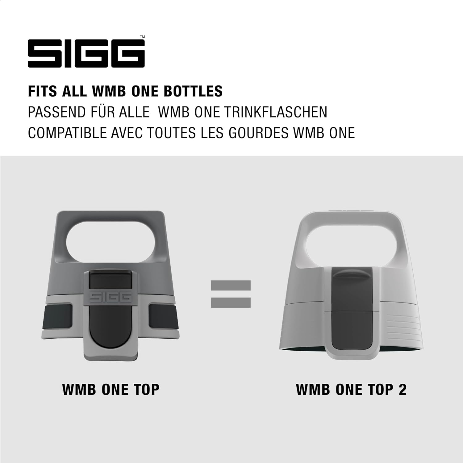 Detalle de SIGG WMB ONE Top Verschluss (One Size) – Ersatzverschluss für SIGG Trinkflaschen