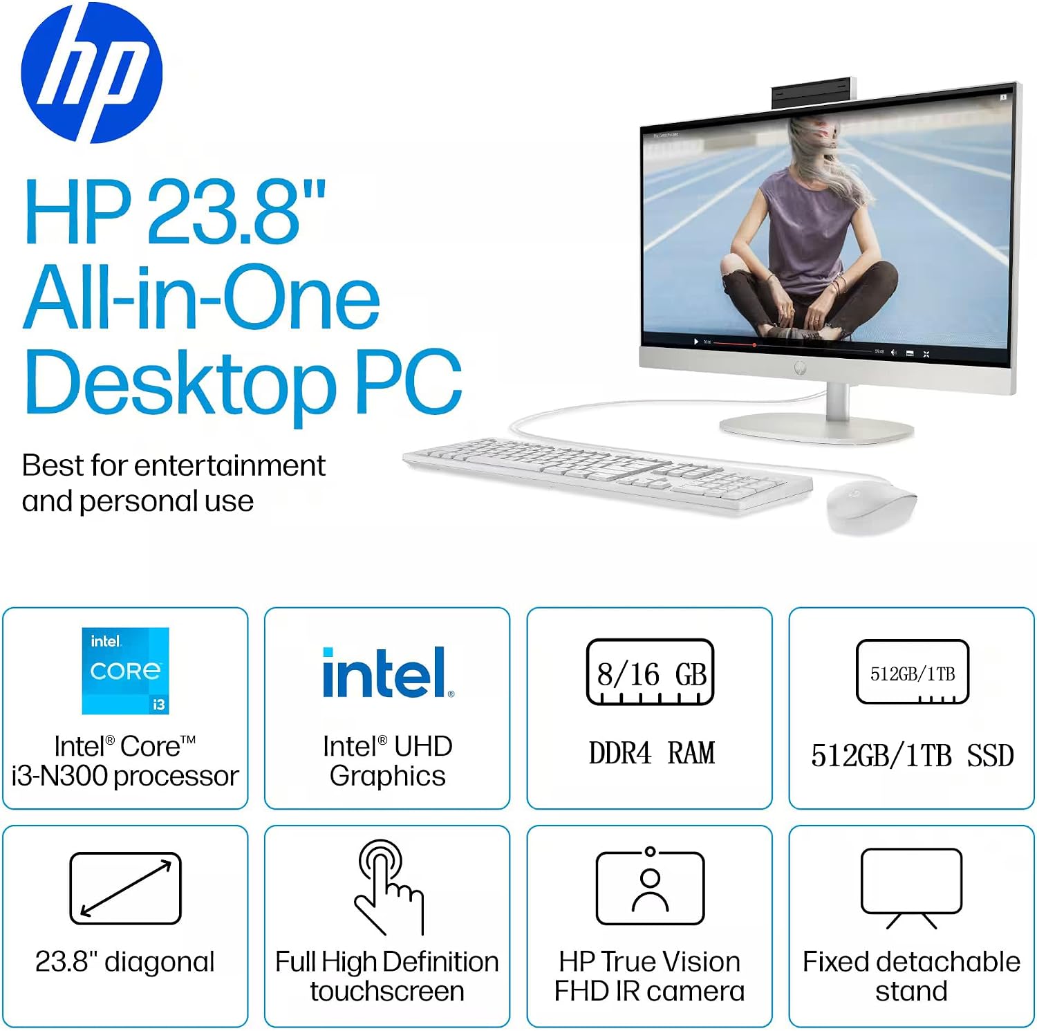 Detalle 2 de HP All-in-One Desktop 23.8-inch