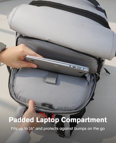 Thumbnail 3 de Tolaccea Mochila de viaje expandible 40L-55L con TSA y compartimento impermeable para portátil de 17,3