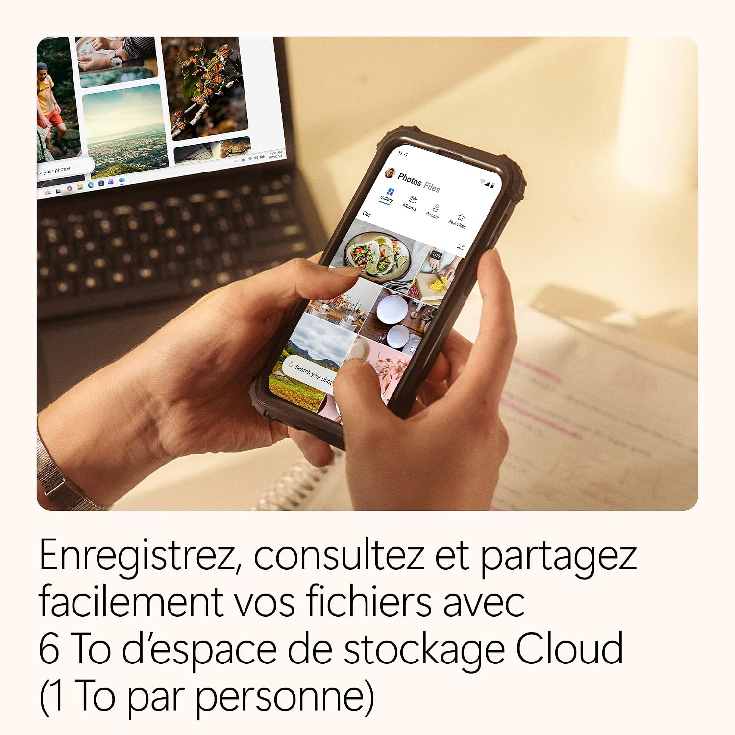 Detalle de Microsoft 365 Famille — Abonnement 12 mois pour 6 utilisateurs avec IA et 6 To de stockage OneDrive