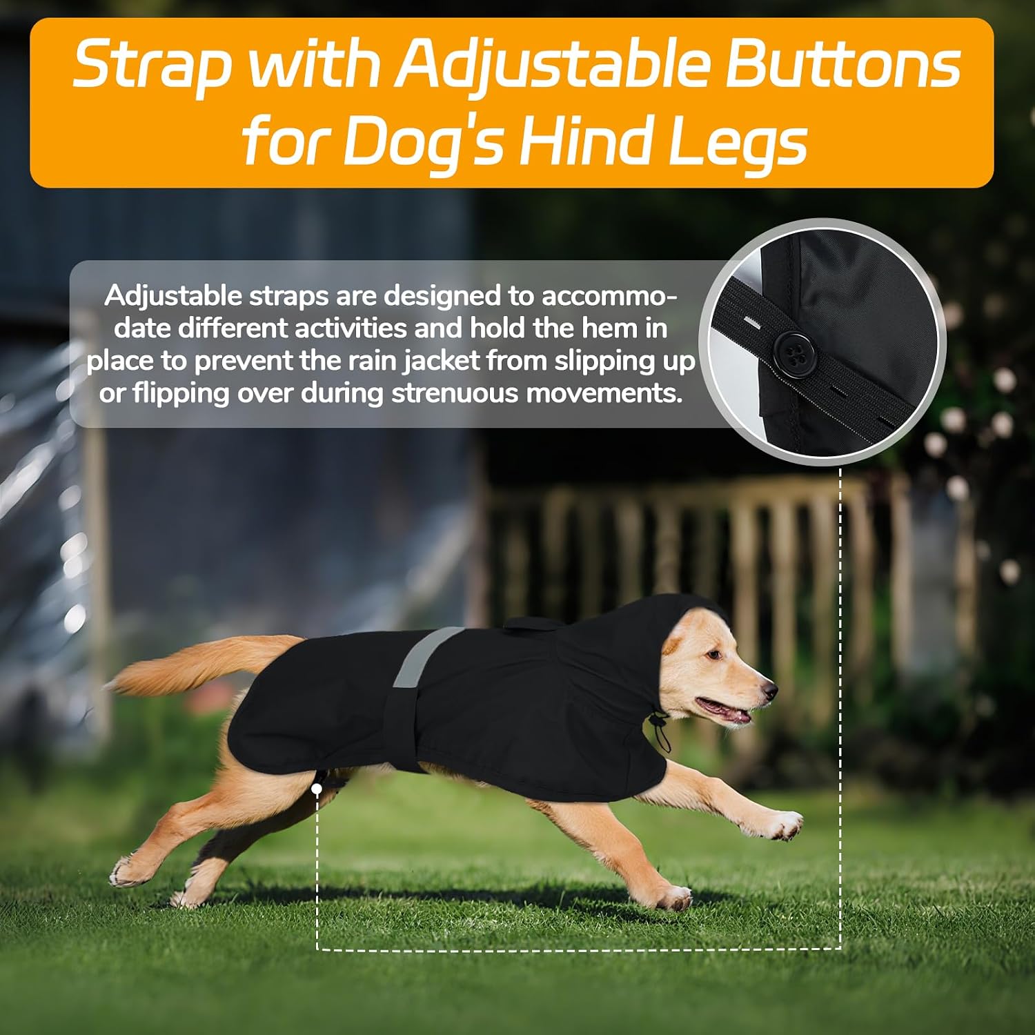 Thumbnail 4 de Lelepet Dog Raincoat Waterproof, Size L