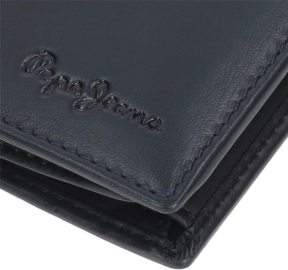 Detalle 2 de Pepe Jeans Luton Portefeuille Horizontal avec Fermeture à clic – cuir et RFID, 11 x 8,5 cm