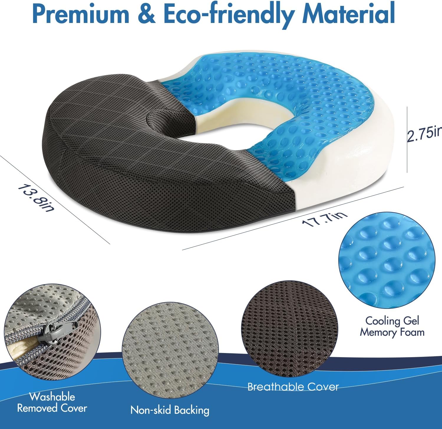 Detalle 2 de SKYNY Gel Donut Cushion