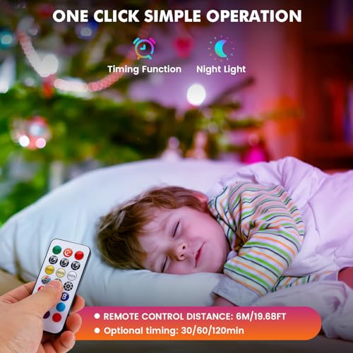 Thumbnail 6 de BOBOPAI Bombilla LED recargable USB tipo E27 RGB con mando, 8W y control táctil