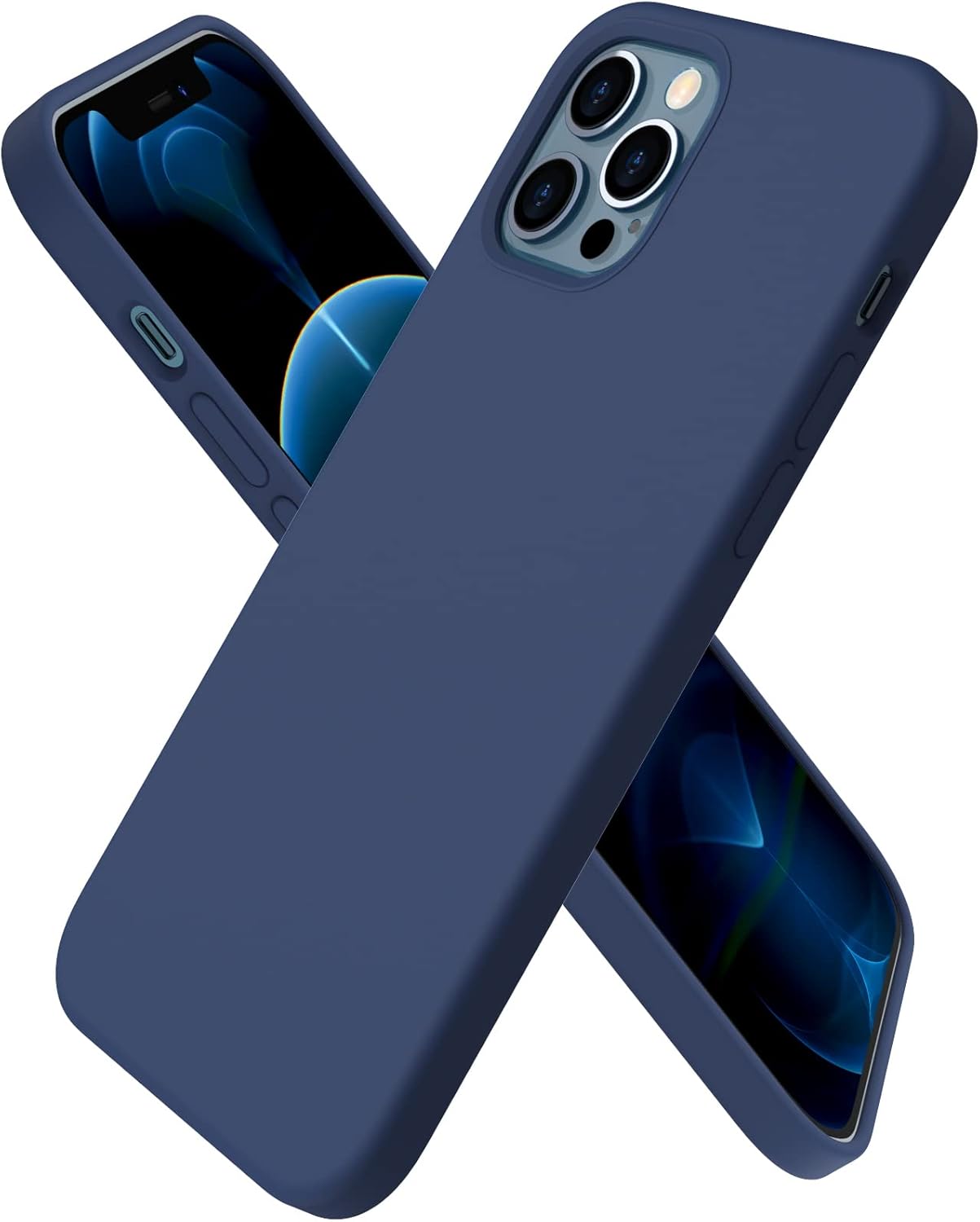 Detalle de ORNARTO iPhone 12 Slim Silicone Case 6.1-inch