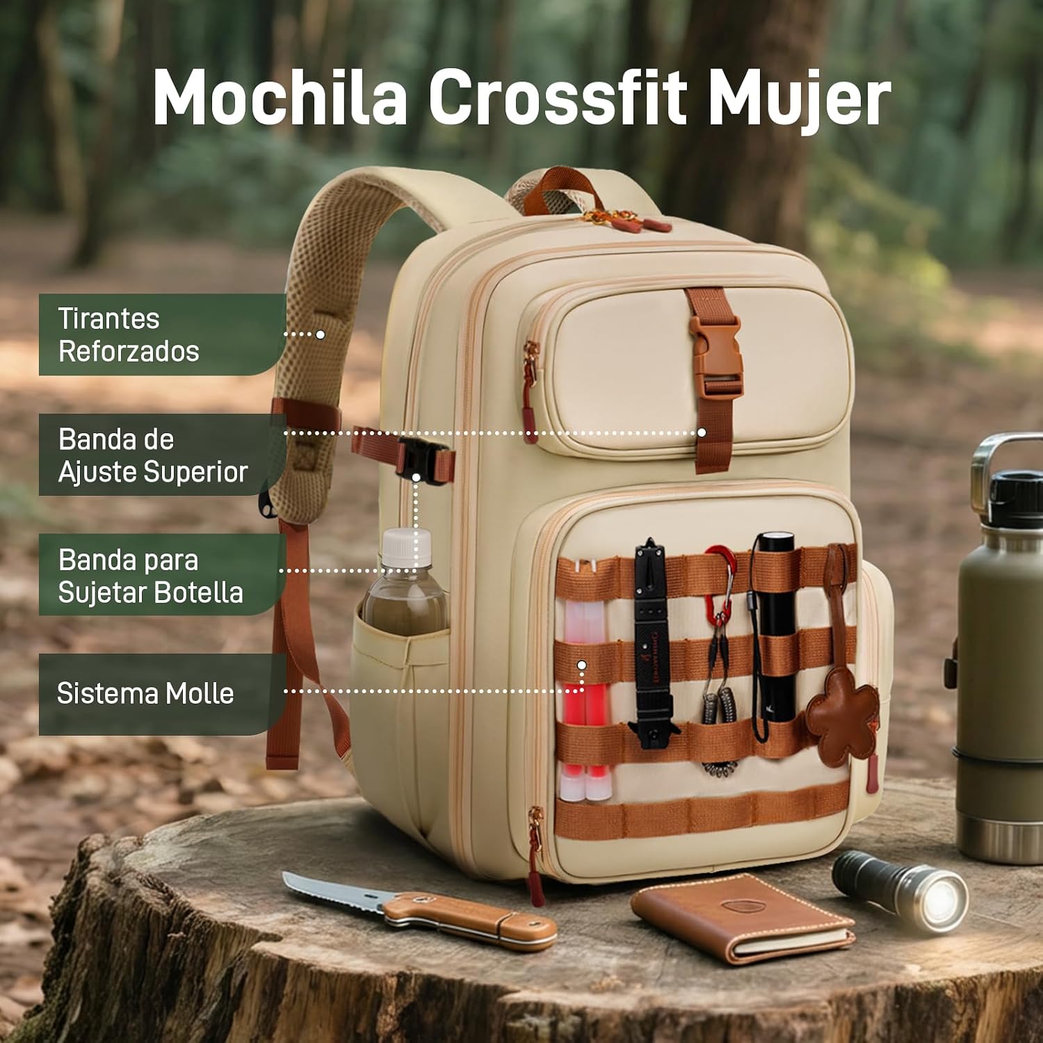 Detalle de YOREPEK Mochila Crossfit Mujer 25L