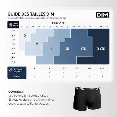 Thumbnail 6 de Dim Boxer Ecodim Coton Stretch noir Homme x8 – confort et style intemporel