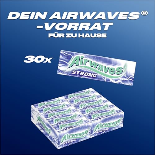 Thumbnail 7 de Airwaves Strong Zuckerfrei Kaugummi – Intensives Menthol, langanhaltende Frische, 30x10 Dragees