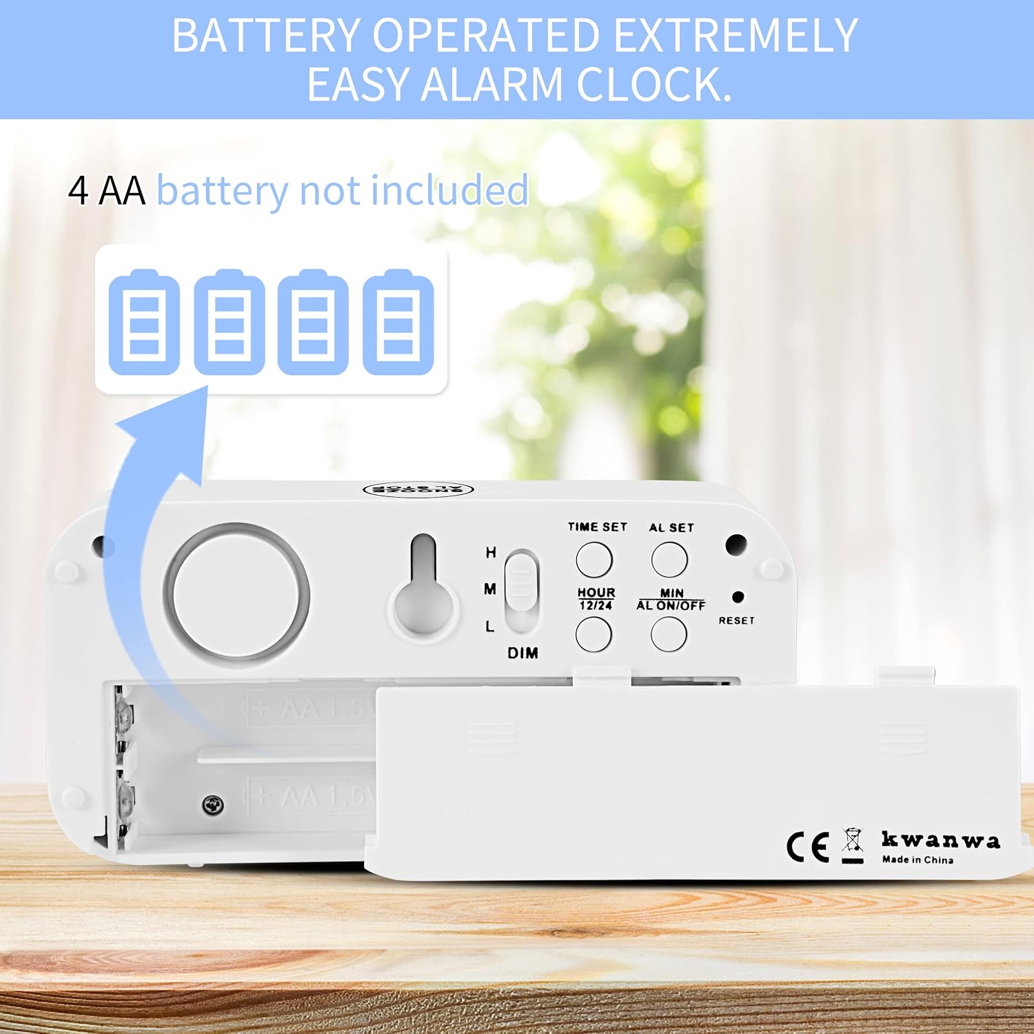 Thumbnail 3 de KWANWA Digitaler Wecker LED Uhr 1,2'' Display
