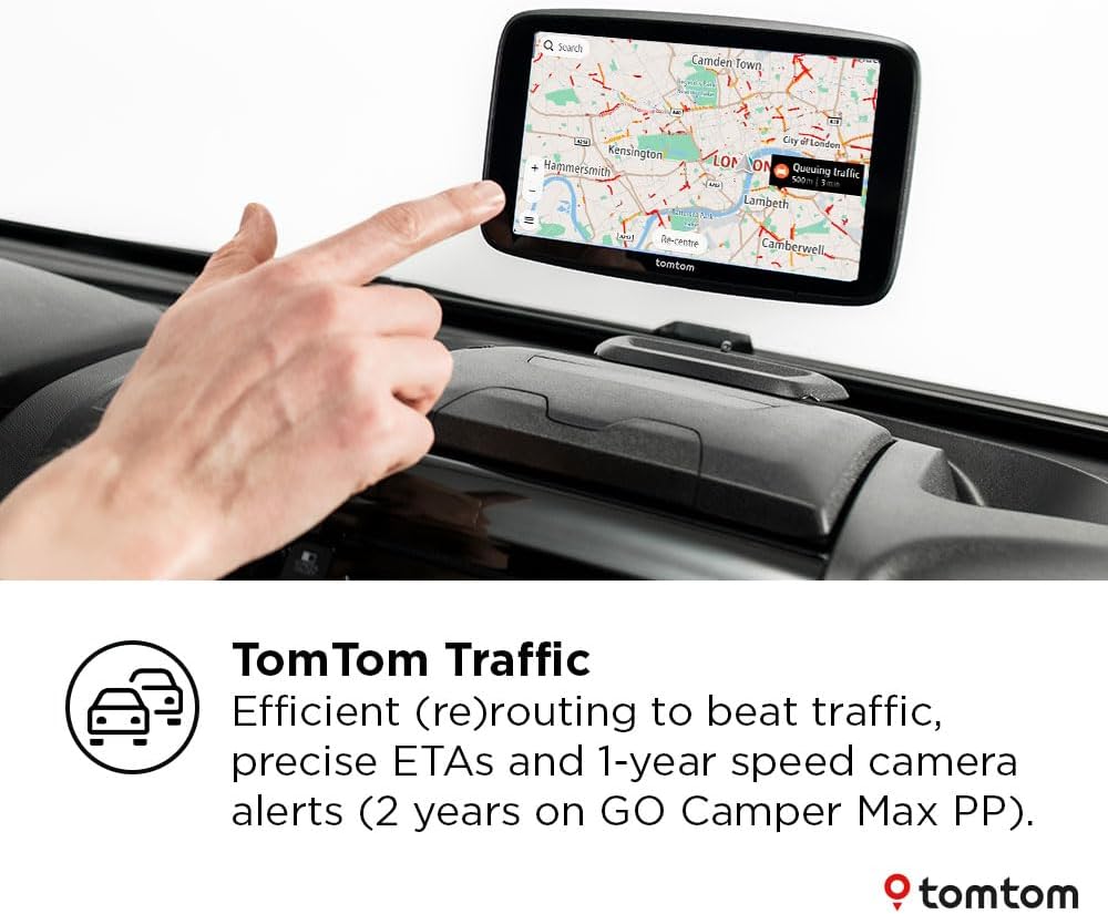 Thumbnail 4 de TomTom GO Camper Max 7" Sat Nav – Campervan & Caravan Premium Pack