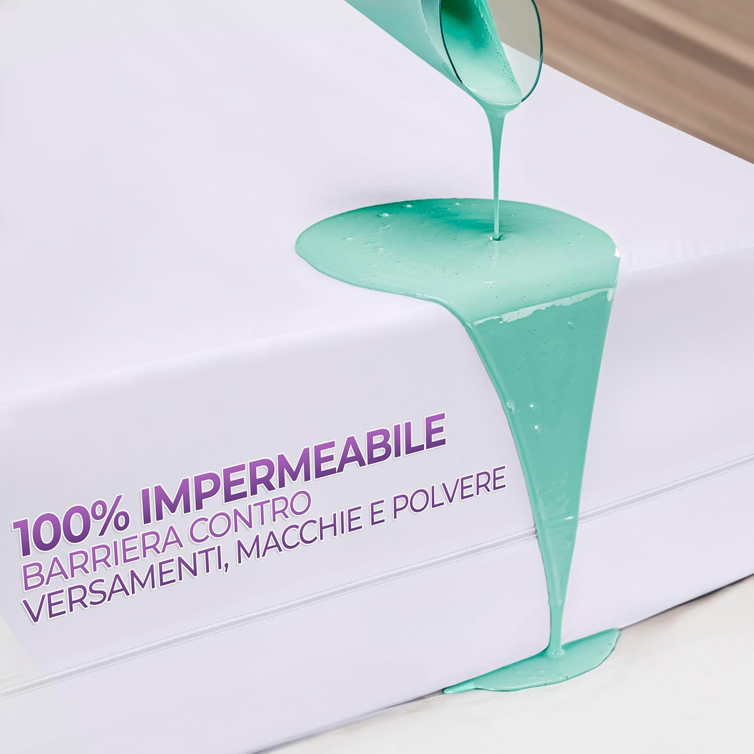 Thumbnail 1 de Utopia Bedding Coprimaterasso Impermeabile 200 x 200 cm con Cerniera – Protezione totale e comfort