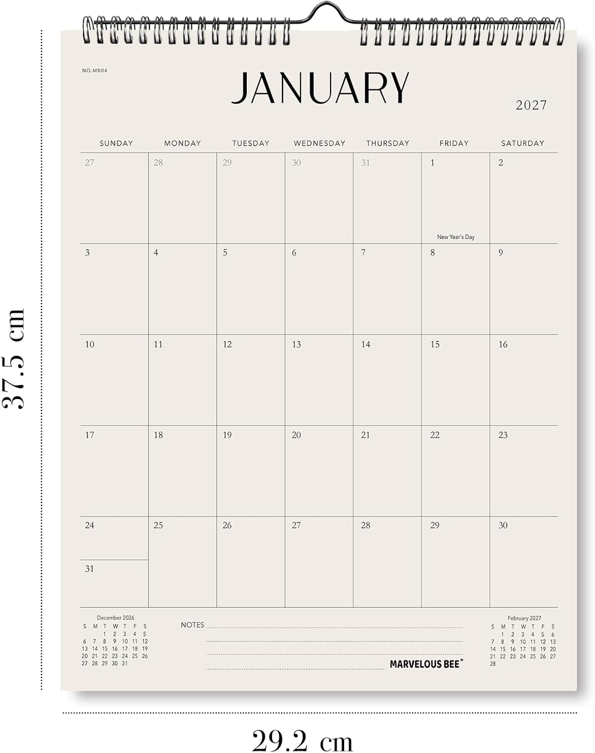 Thumbnail 2 de Wall Calendar 2027–2028