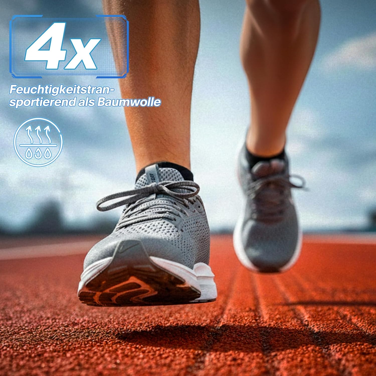 Thumbnail 1 de EconioSocken Coolmax Laufsocken Kurz (3/6 Paar) – atmungsaktive Sneaker-Socken gegen Blasen