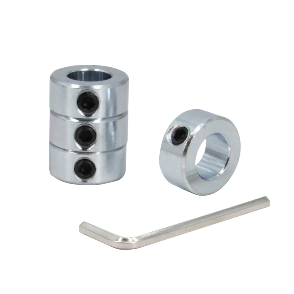 Thumbnail 1 de Zeberoxyz 4Stück 5/8" Bohrungs-Wellenmanschetten-Set | verzinkter Stahl, 1-1/8" Außen, 1/2" Breite