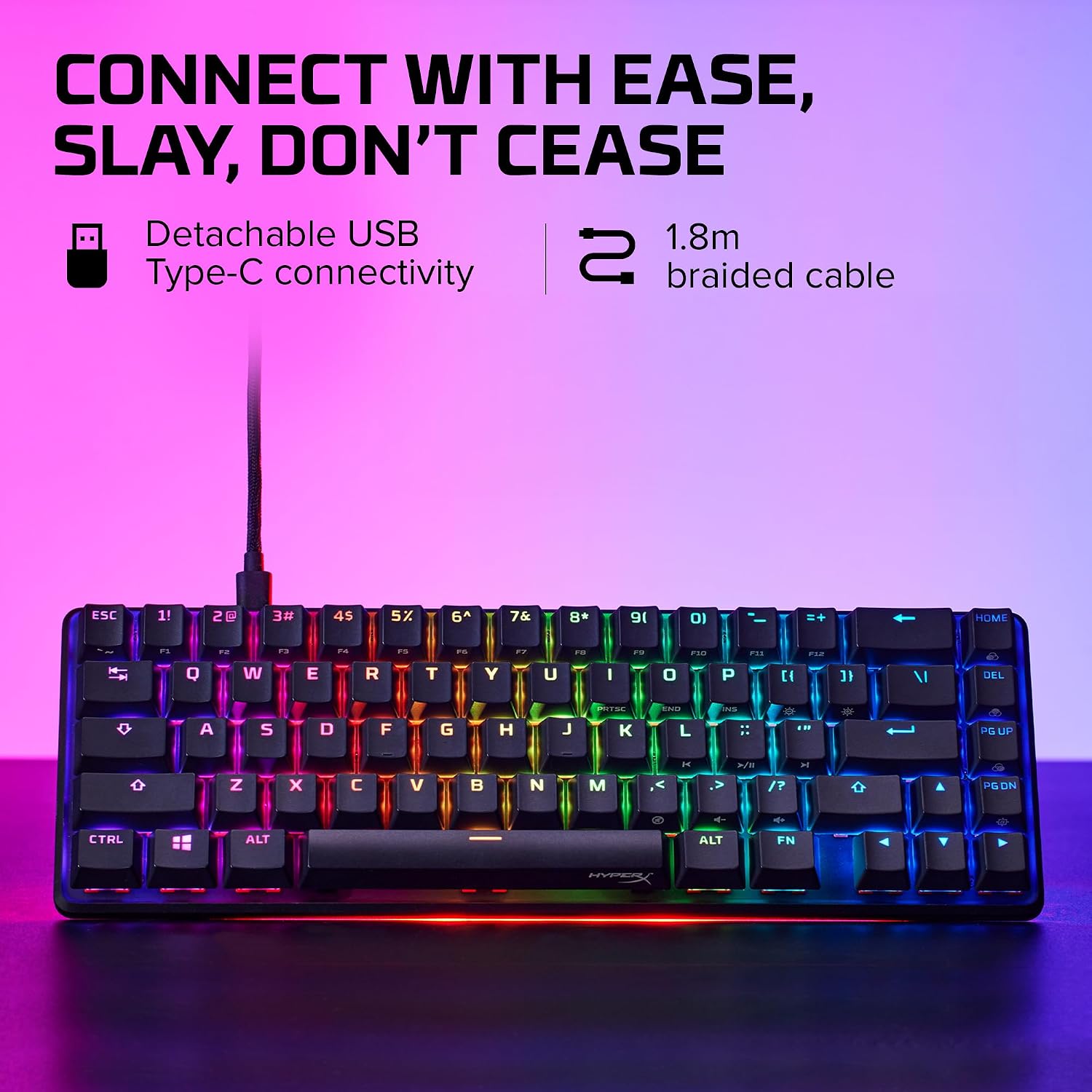 Thumbnail 1 de HyperX 65% mechanical gaming keyboard