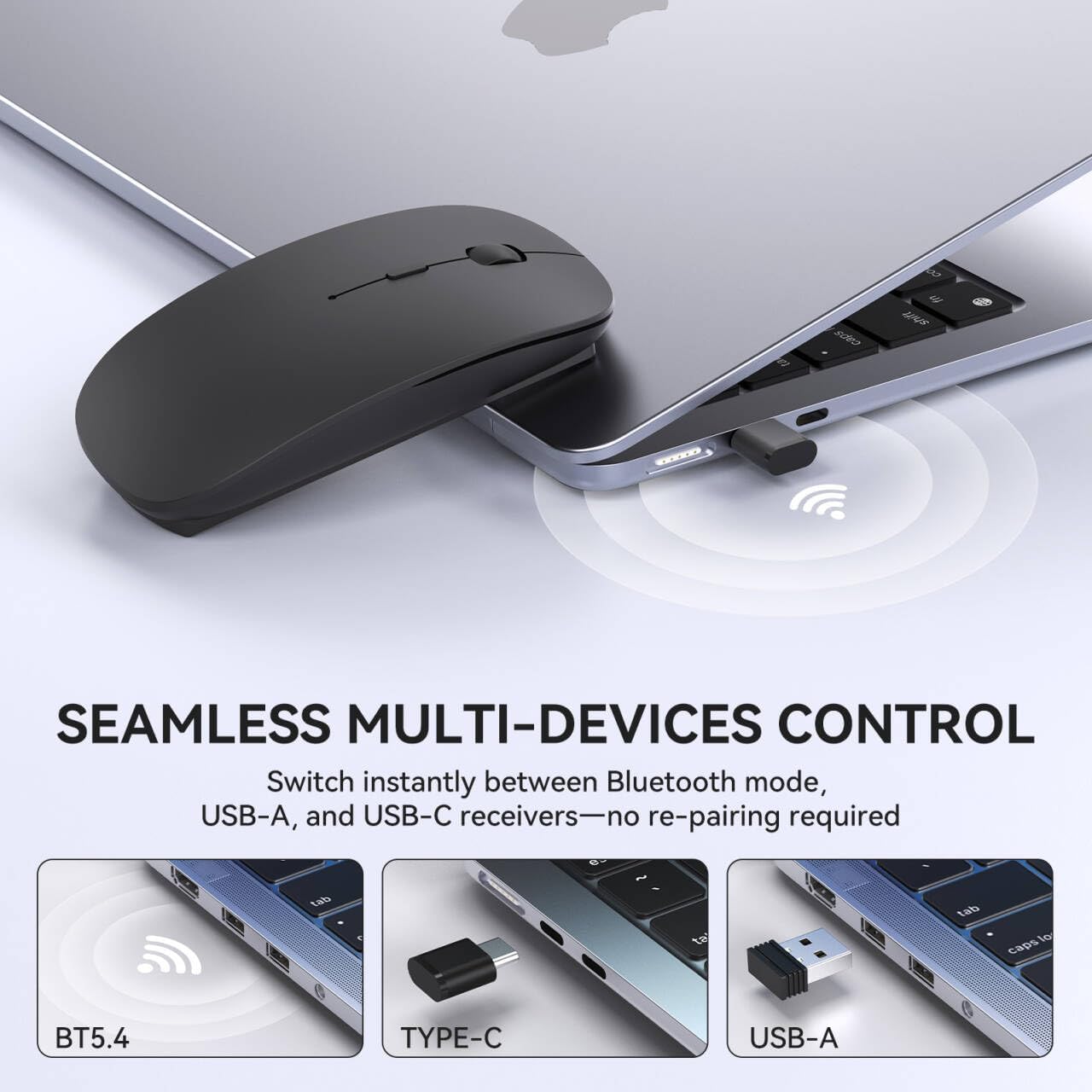 Detalle 2 de RaceGT Bluetooth Maus USB-C Akku mit BT5.4