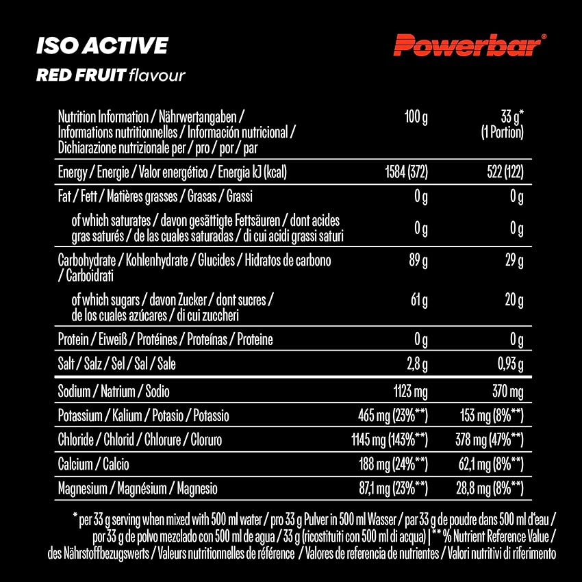 Thumbnail 5 de PowerBar Isoactive Red Fruit 1320 g - Bebida Isotónica 🍓