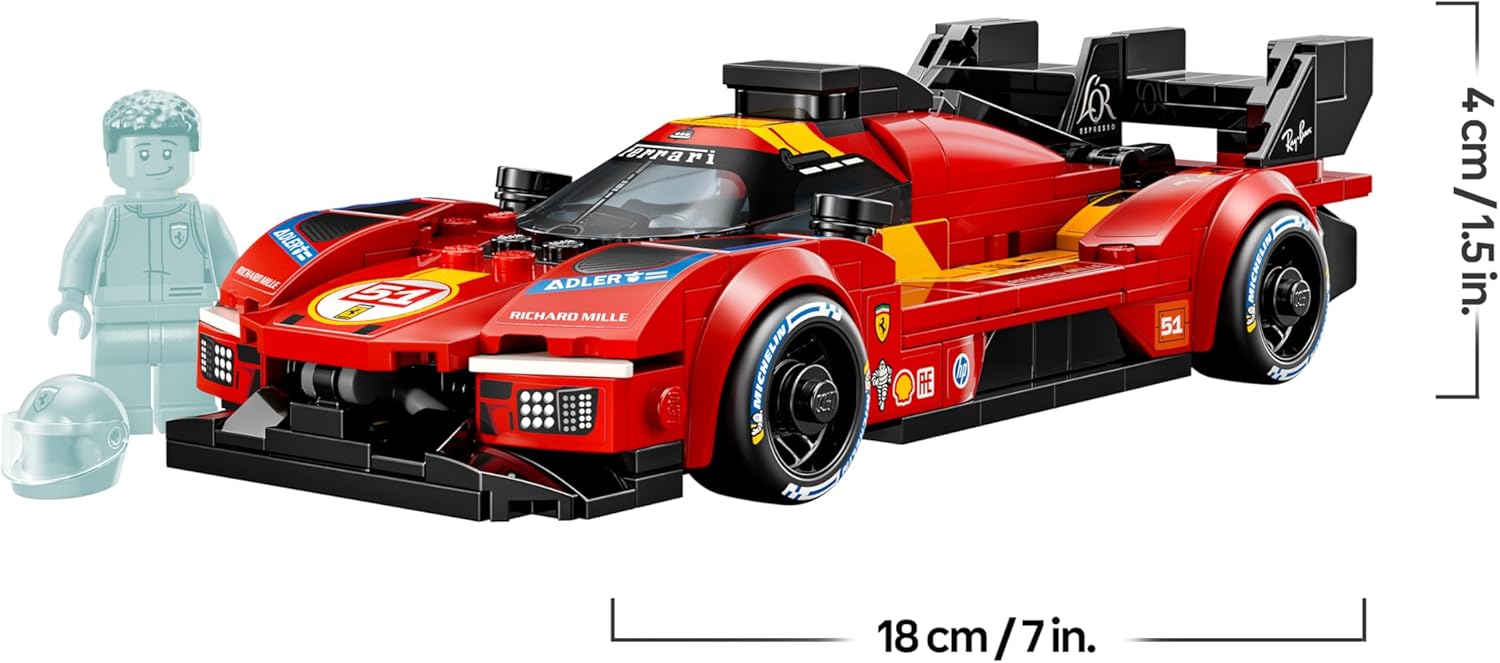 Thumbnail 6 de LEGO Speed Champions Ferrari 499P (77261) – Rennwagen zum Bauen, Ausstellen und Rennen