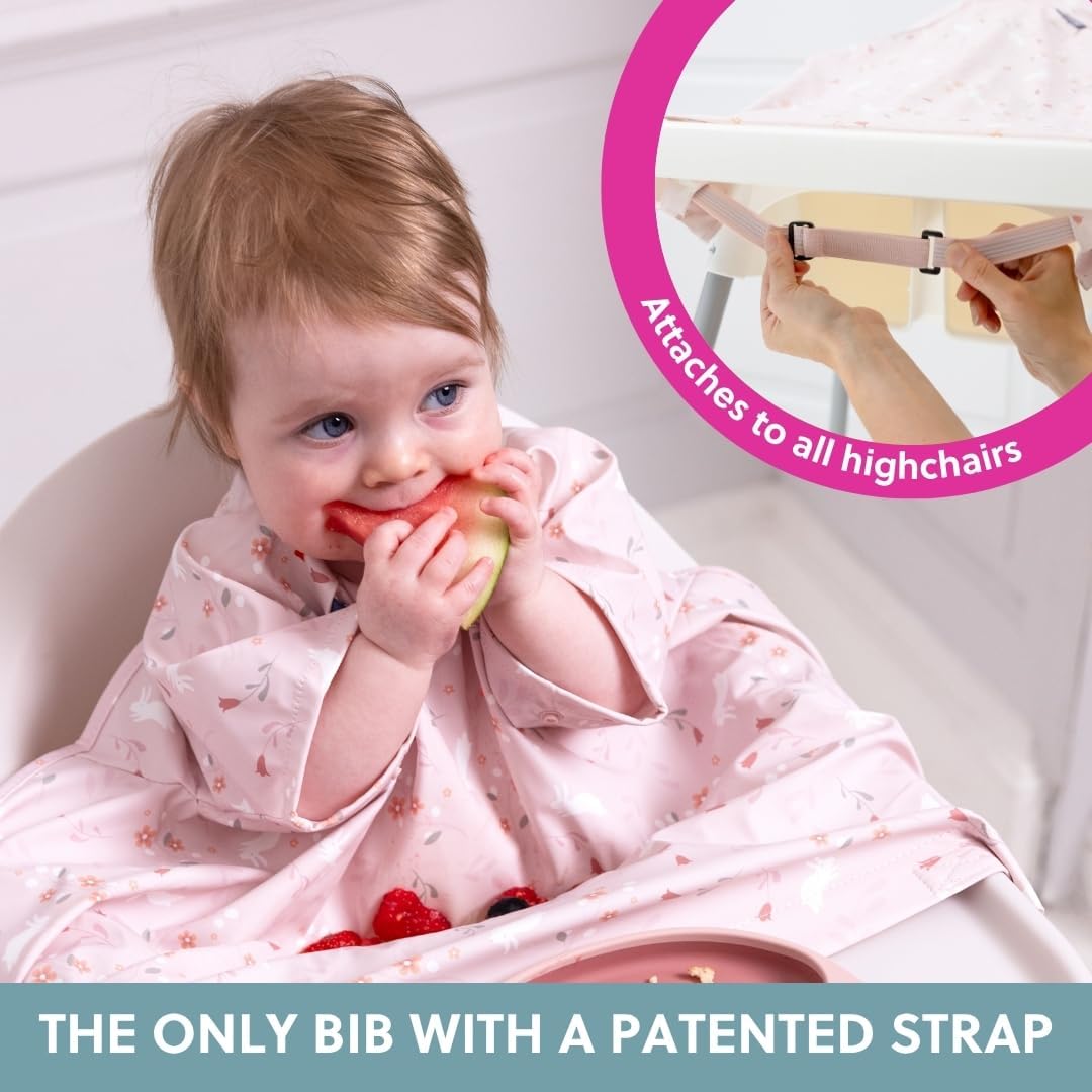 Thumbnail 1 de BIBaDO Short Sleeve Baby Bibs for 6–36 Months: Coverall Weaning Bib for Messier Meals