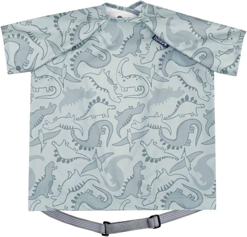 Detalle de BIBaDO Short Sleeve Baby Bibs (6–36 Months): Coverall Weaning Bib for Messier Mealtimes