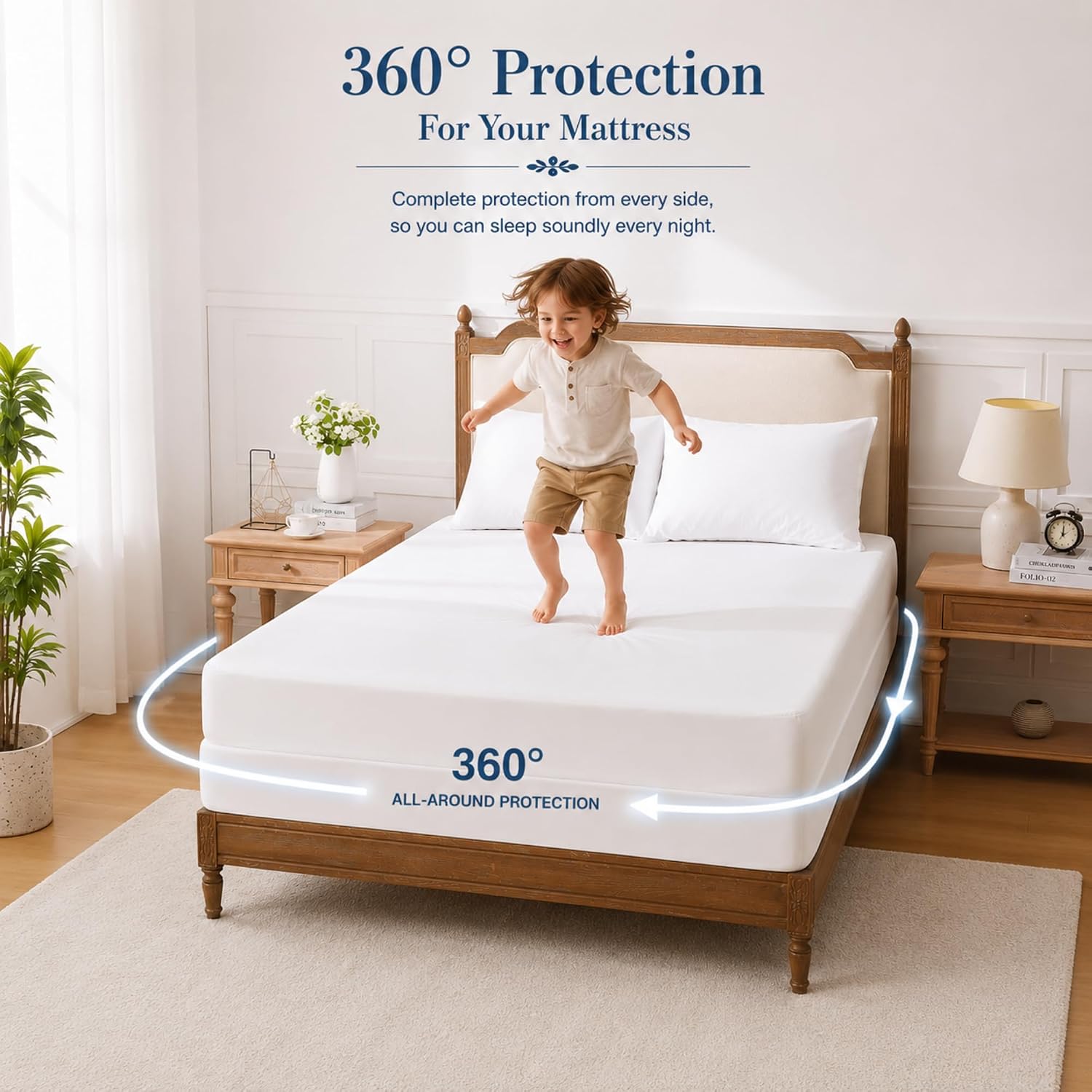 Thumbnail 4 de King Mattress Protector, Zippered