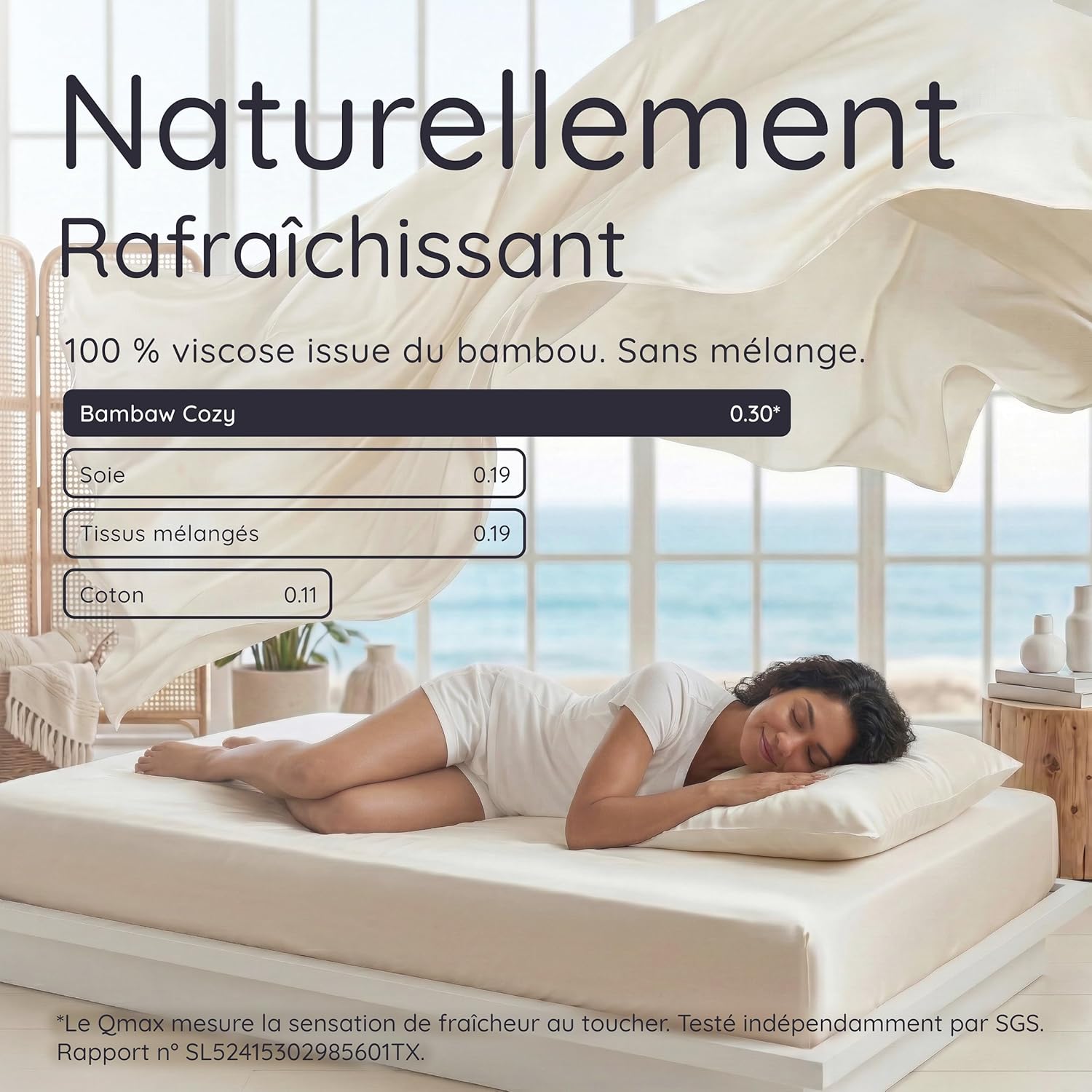 Thumbnail 3 de Bambaw Housse de Couette en Bambou 200x200 cm – Douce, Hypoallergénique et Thermorégulée