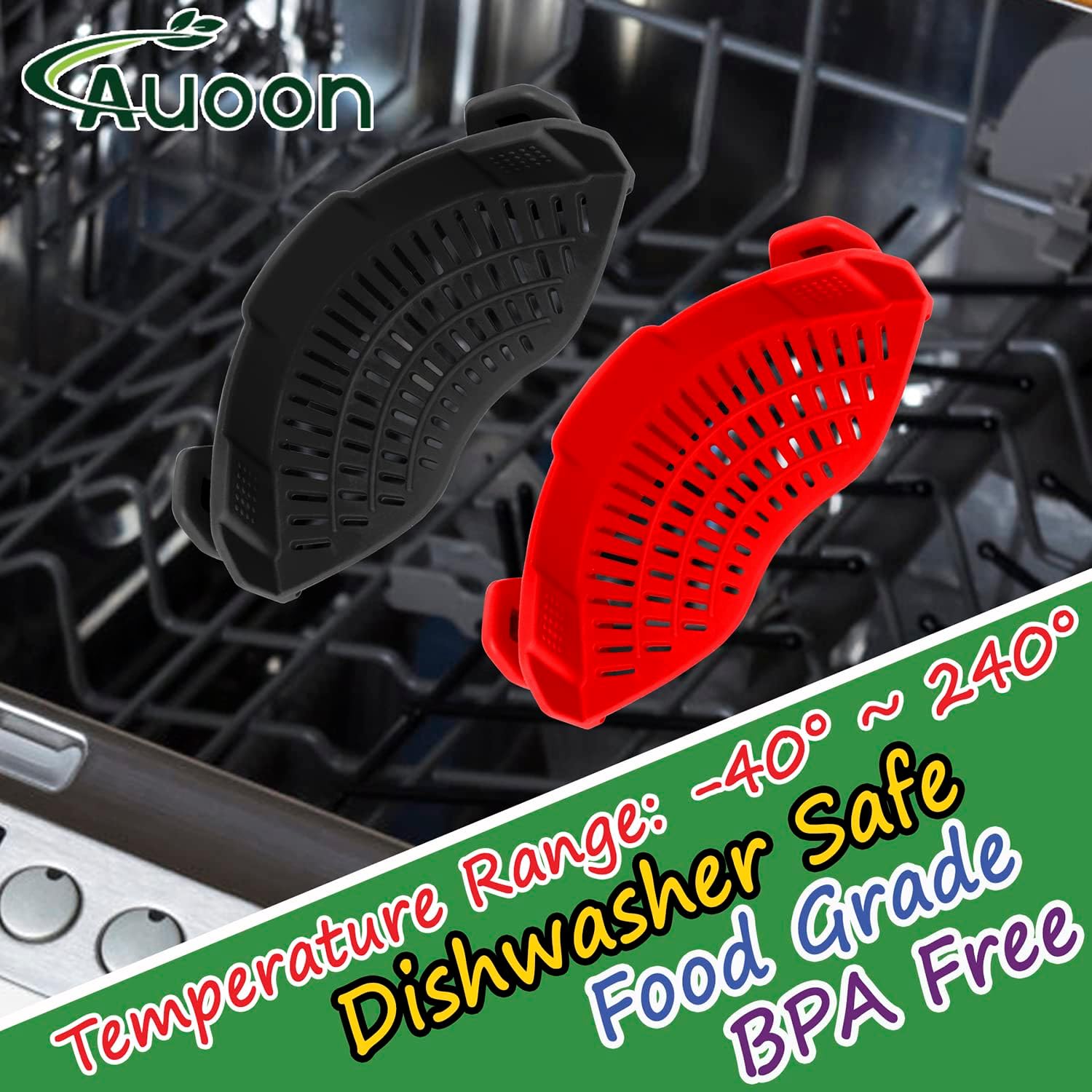 Detalle 2 de AUOON Clip On Strainer Silicone for All Pots and Pans ๐ฝ