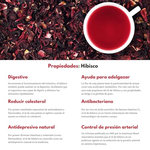 Detalle de Flor de Jamaica (Hibisco) Premium 1 kg – Infusiones Detox y Té Adelgazante natural