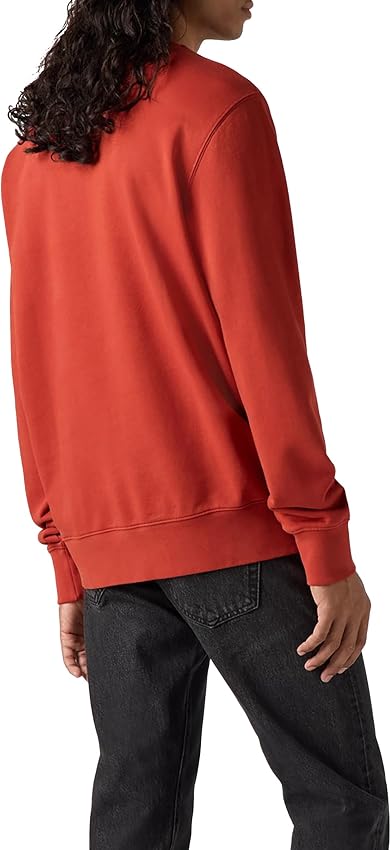 Detalle de Levi's The Original HM Crew Sudadera Hombre ❤️ Etruscan Red