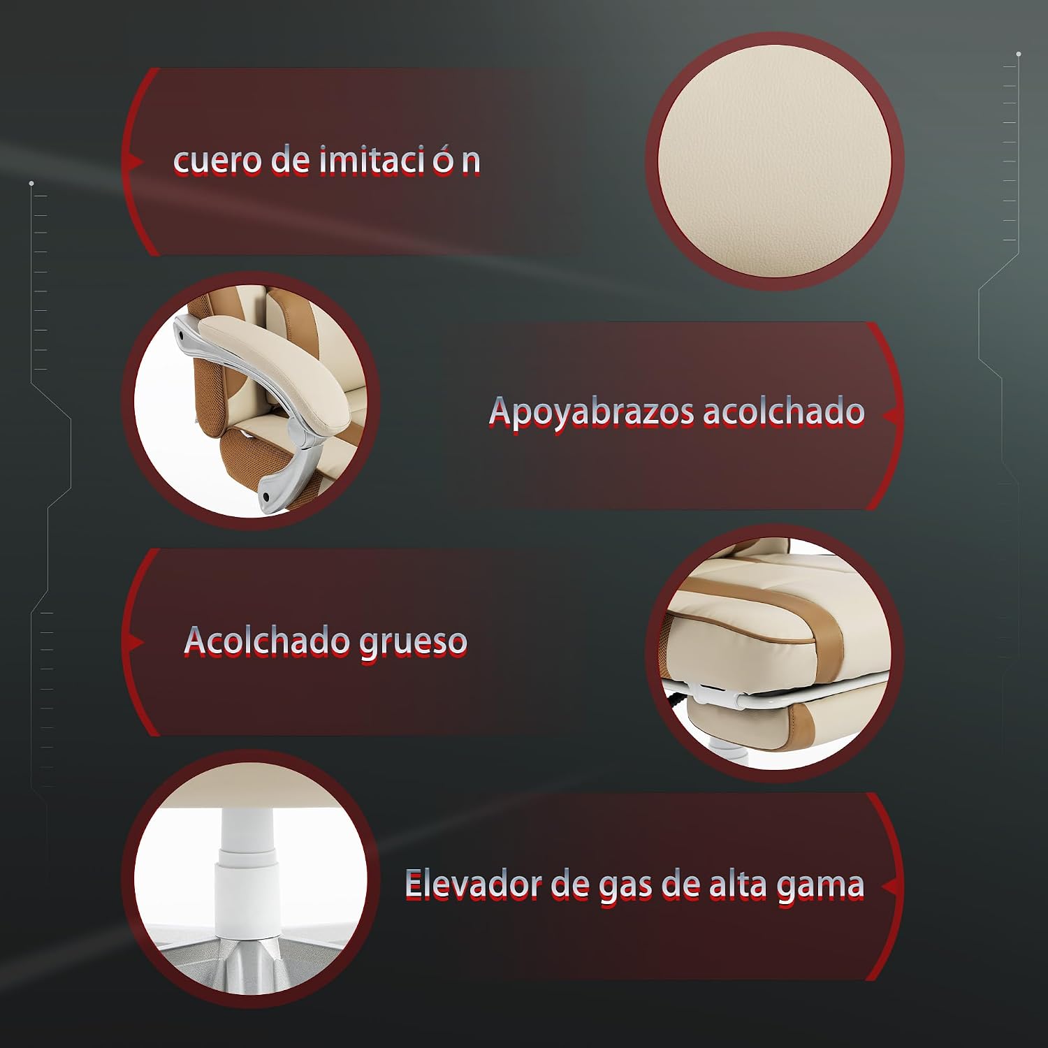Thumbnail 6 de HOMCOM Silla Gaming reclinable 150°