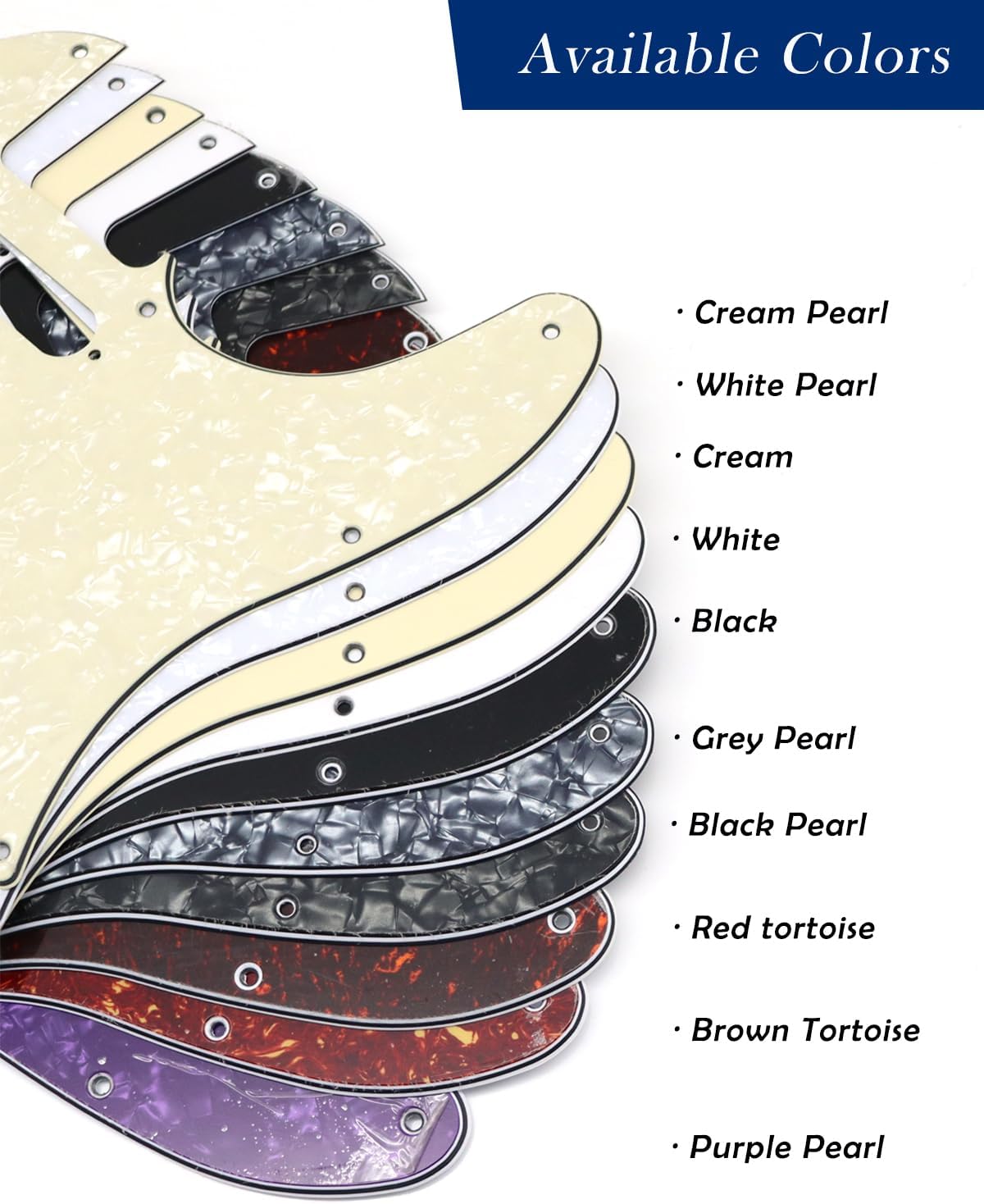 Detalle 1 de Telecaster Pickguard, Cream