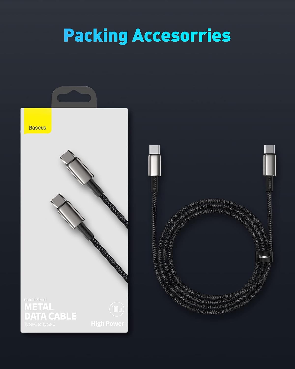 Thumbnail 6 de Baseus USB C auf USB C 100W 3M Kabel