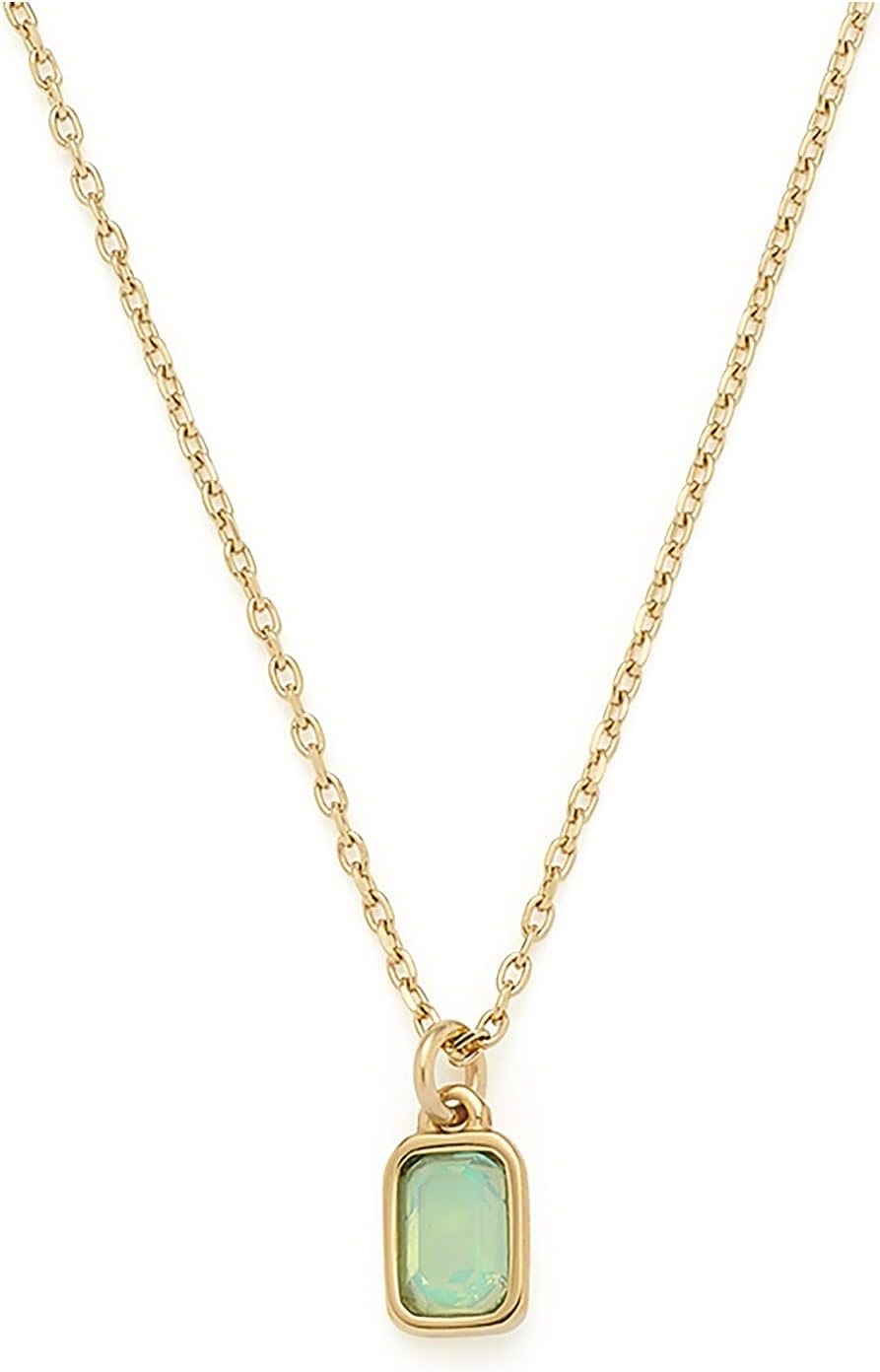 Thumbnail 1 de JEWELS BY LEONARDO Halskette Ciao Sofia – goldfarbenes Edelstahl-Anker, mintgrüner Kristall, 42–47 cm