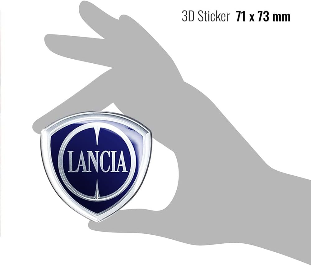 Thumbnail 4 de Lancia 21263 Adesivo 3D Logo Ufficiale per Ypsilon – Posteriore 71 × 73 mm