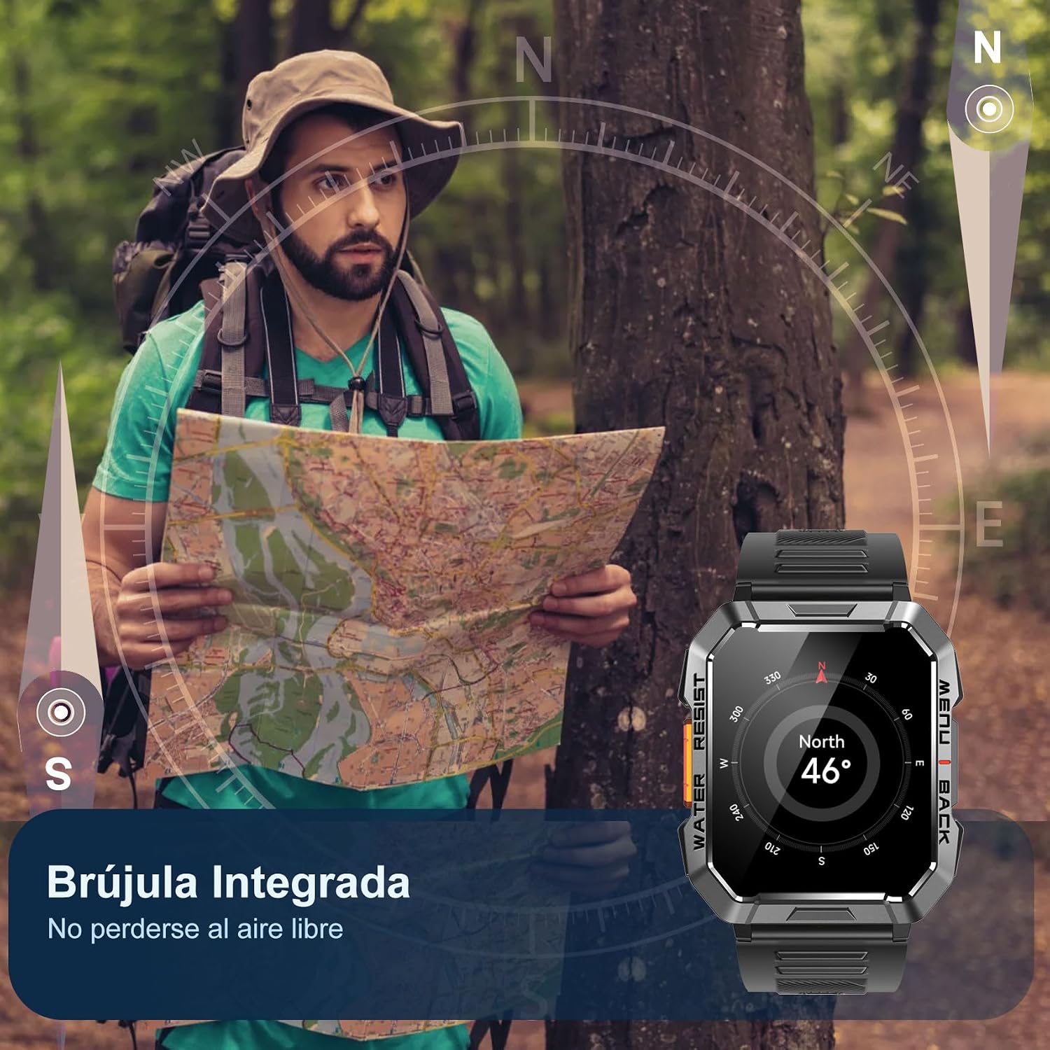 Thumbnail 5 de Blackview Reloj Inteligente Hombre 2,01”