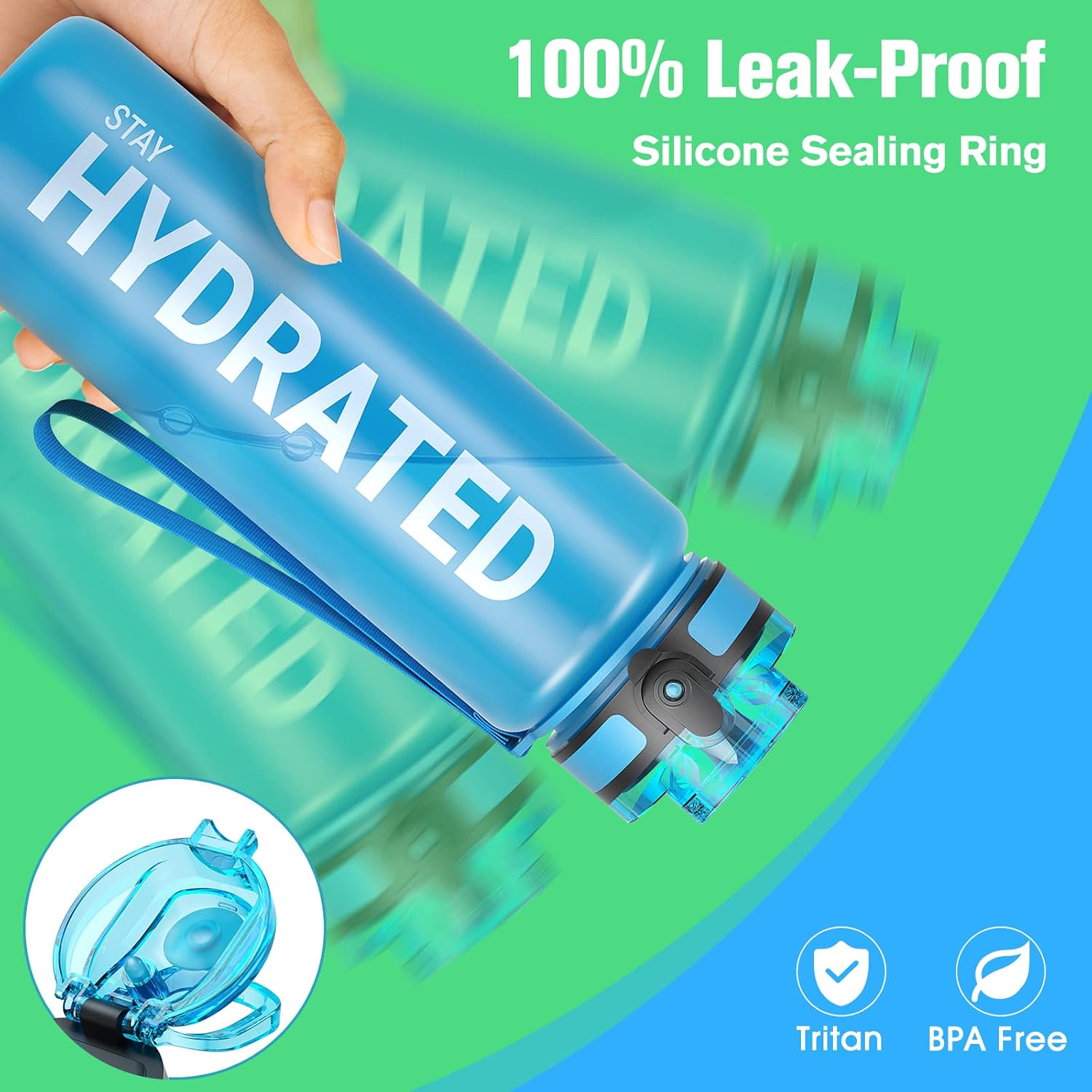 Detalle de Sahara Sailor 1L leakproof water bottle